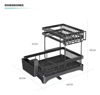 Escurridor de Plato Acero Inoxidable